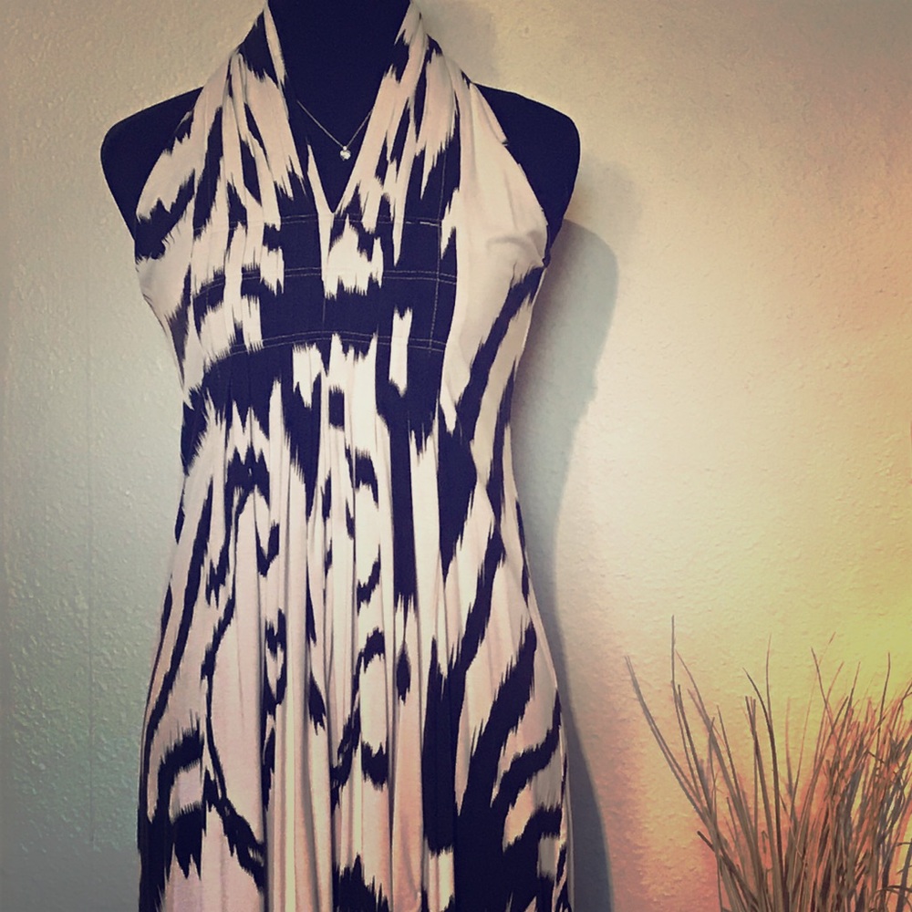 Bel Kazan Mini Halter Dress Medium